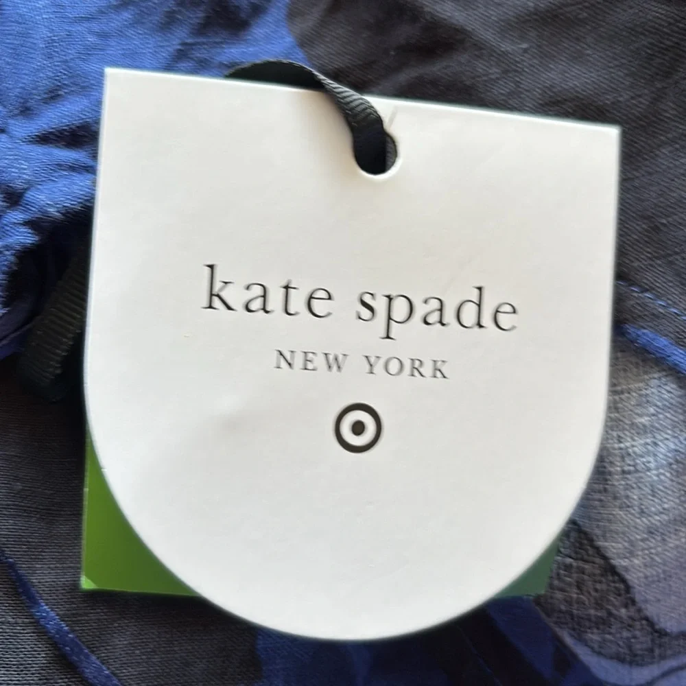 New-14 Kate Spade Blue floral Print Classic wideleg one shoulder  jumpsuit